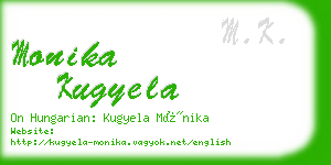 monika kugyela business card